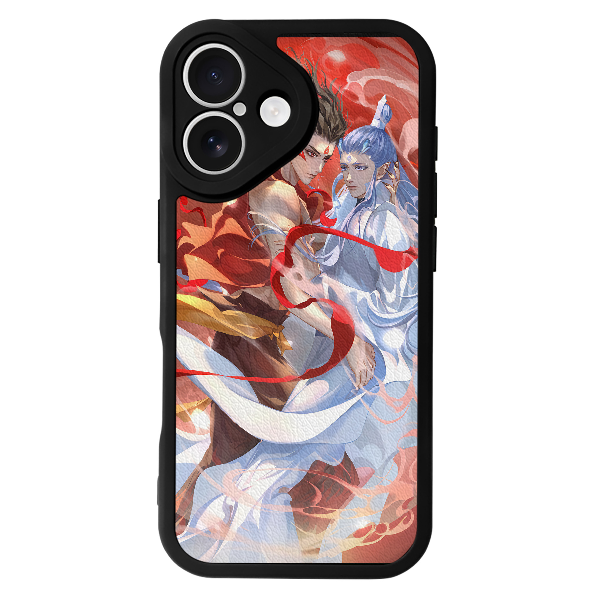 （画像用） Ne Zha 2 ナタ 魔童の大暴れ 【iPhone 16シリーズ対応】シリコンスマホケース（レザー調） 材質：シリコン
